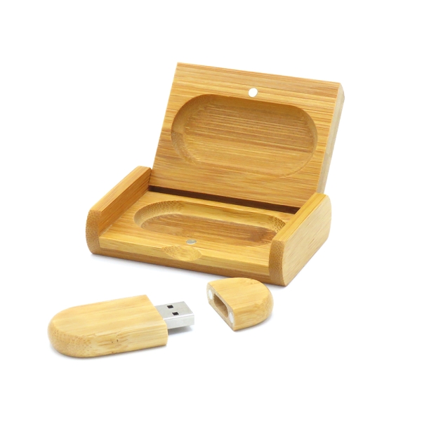 Флешка Woodcoin в деревянном футляре, 32 Гб, светло-коричневый (Изображение 2)