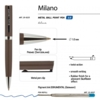 Ручка шариковая автоматическая MILANO,  коричневый (Изображение 2)