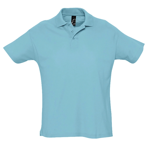 Рубашка поло мужская SUMMER II, бирюзовый, XL, 100% хлопок, 170 г/м2 (Изображение 1)
