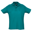 Рубашка поло мужская SUMMER II, лазурный, S, 100% хлопок, 170 г/м2
