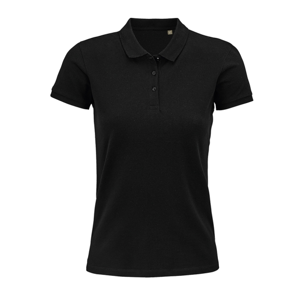 Поло женское PLANET WOMEN, черный, XL, 100% органический хлопок, 170 г/м2 (Изображение 1)
