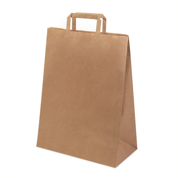 Пакет бумажный QUADRATA XL, крафт, плотность 80 г/м2, 43x32x17 cм (Изображение 1)
