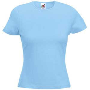 Футболка "Lady-Fit Crew Neck T", небесно-голубой_L, 95% х/б, 5% эластан, 210 г/м2 (Изображение 1)