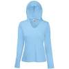 Футболка "Lady-Fit Lightweight Hooded T", небесно-голубой_L, 100% х/б, 135 г/м2 (Изображение 1)