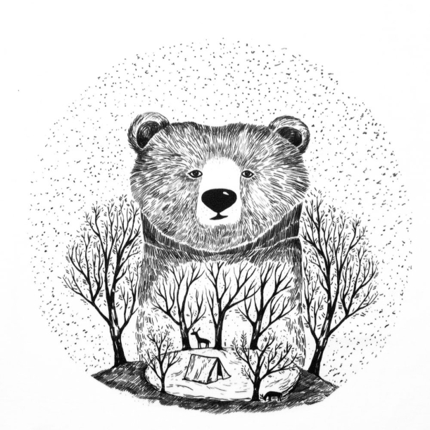 Футболка женская Bear, белая, размер S (Изображение 5)