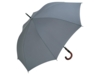 Зонт-трость Fop с деревянной ручкой (серый)  (Изображение 1)