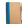 Блокнот с ручкой (синий) (Изображение 1)