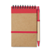 Блокнот с ручкой (красный) (Изображение 4)