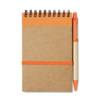 Блокнот с ручкой (оранжевый) (Изображение 2)