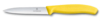 Нож для овощей VICTORINOX SwissClassic, лезвие 10 см с волнистой кромкой, жёлтый (Изображение 1)