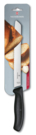 Нож для хлеба VICTORINOX SwissClassic, лезвие 21 см с волнистой кромкой, чёрный, в блистере