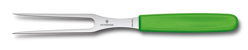 Вилка разделочная VICTORINOX 15 см, зелёная, в картонном блистере (Изображение 1)