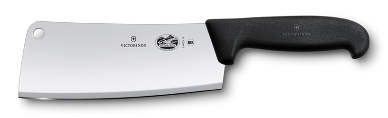Кухонный топорик VICTORINOX Fibrox, лезвие 18 см, черная рукоять (Изображение 1)