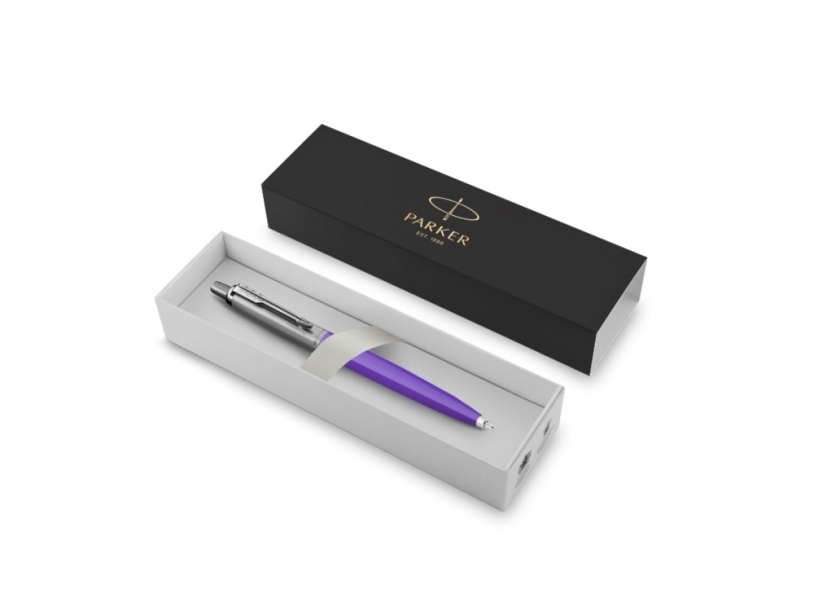 Ручка шариковая Parker Jotter Originals Yellow Chrome CT (Изображение 3)