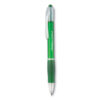 Ручка шариковая с резиновым обх (прозрачно-зеленый) (Изображение 2)