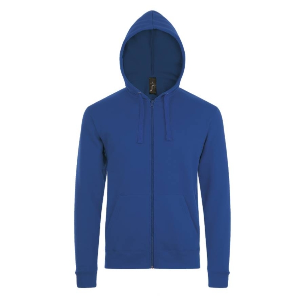 Толстовка мужская на молнии с капюшоном STONE, ярко-синий, 3XL, 50% хлопок, 50% полиэстер, 260 г/м2 (Изображение 1)