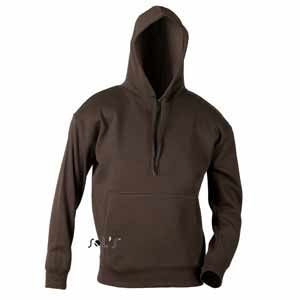 Толстовка "Slam", шоколадный_2XL, 50% хлопок, 50% полиэстер, 320м/г2 (Изображение 1)