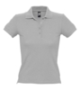 Рубашка поло женская People 210 серый меланж, размер S (Изображение 1)