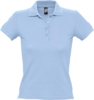 Рубашка поло женская People 210 голубая, размер S (Изображение 1)