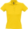 Рубашка поло женская People 210 желтая, размер XL (Изображение 1)