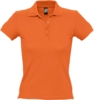 Рубашка поло женская People 210 оранжевая, размер S (Изображение 1)