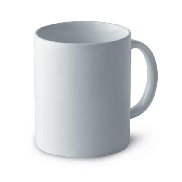 Кружка керамическая 300ml (белый) (Изображение 1)