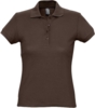 Рубашка поло женская Passion 170 шоколадно-коричневая, размер XXL (Изображение 1)