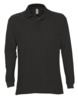 Рубашка поло мужская с длинным рукавом Star 170, черная, размер XXL (Изображение 1)