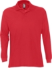 Рубашка поло мужская с длинным рукавом Star 170 красная, размер M (Изображение 1)