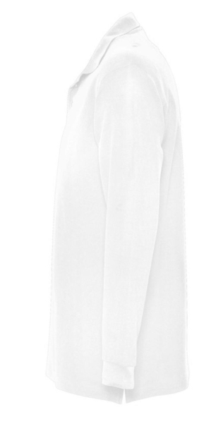 Рубашка поло мужская с длинным рукавом Star 170, белая, размер L (Изображение 3)