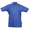 Рубашка поло детская Summer II Kids, ярко-синяя, на рост 118-128 см (Изображение 1)