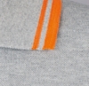 Рубашка поло мужская Pasadena Men 200 с контрастной отделкой, серый меланж/оранжевый, размер M (Изображение 4)