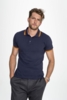 Рубашка поло мужская Pasadena Men 200 с контрастной отделкой, серый меланж/оранжевый, размер XL (Изображение 5)