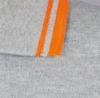 Рубашка поло женская Pasadena Women 200 с контрастной отделкой, серый меланж/оранжевый, размер M (Изображение 4)
