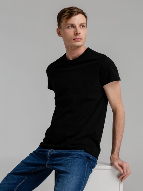 Футболка мужская Regent Fit 150, черная, размер L (Изображение 8)