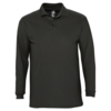 Рубашка поло мужская с длинным рукавом Winter II 210 черная, размер S (Изображение 1)