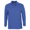Рубашка поло мужская с длинным рукавом Winter II 210 ярко-синяя, размер M (Изображение 1)