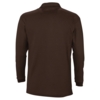 Рубашка поло мужская с длинным рукавом Winter II 210 шоколадно-коричневая, размер S (Изображение 2)
