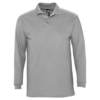 Рубашка поло мужская с длинным рукавом Winter II 210 серый меланж, размер M (Изображение 1)