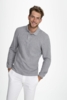 Рубашка поло мужская с длинным рукавом Winter II 210 серый меланж, размер M (Изображение 4)