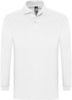 Рубашка поло мужская с длинным рукавом Winter II 210 белая, размер L (Изображение 1)