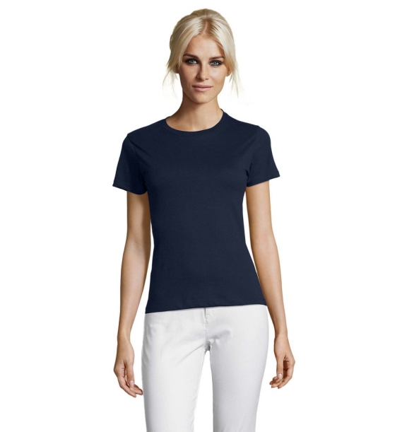 Футболка женская Regent Women, темно-синяя (navy), размер XL (Изображение 4)