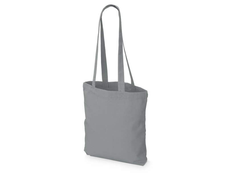 Сумка из плотного хлопка Carryme 220, 220 г/м2 (серый)  (Изображение 2)