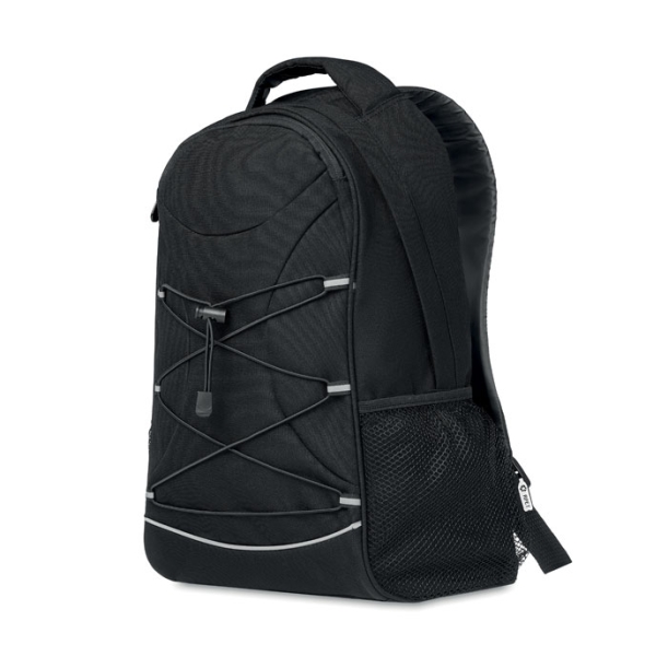 Рюкзак 600D из RPET (черный) (Изображение 6)