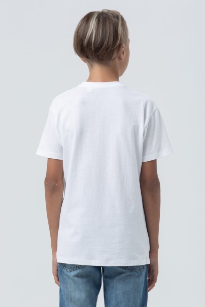 Футболка детская Regent Fit Kids, белая, на рост 118-128 см (8 лет) (Изображение 5)