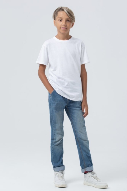 Футболка детская Regent Fit Kids, белая, на рост 142-152 см (12 лет) (Изображение 6)
