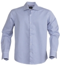 Рубашка мужская в клетку Tribeca, синяя, размер S