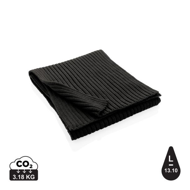 Вязаный шарф Impact из Polylana® AWARE™, 180x25 см (Изображение 1)
