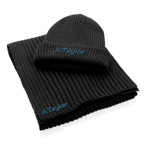 Вязаный шарф Impact из Polylana® AWARE™, 180x25 см (Изображение 3)