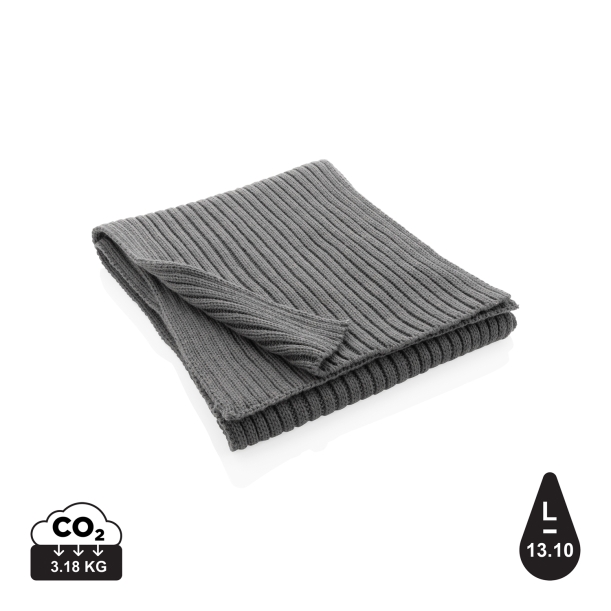 Вязаный шарф Impact из Polylana® AWARE™, 180x25 см (Изображение 1)